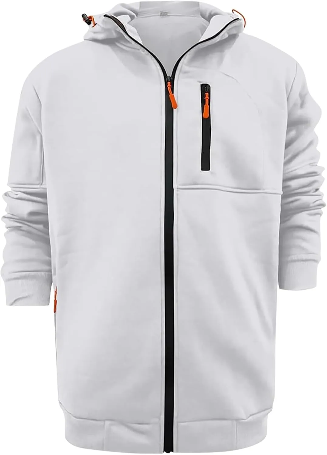 Hoodies for Men Full Zip up Lightweight Winter Hoodies Casual Fashion Sports Hooded Jacket Fall Tops with Zip Pockets