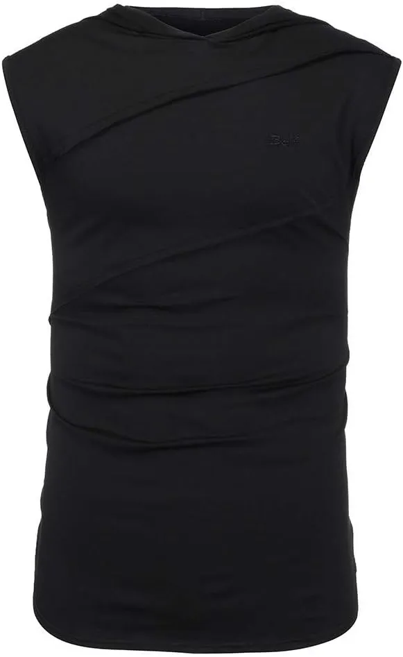 Hoodies for Men Men's Workout Hooded Tank Tops Bodybuilding Muscle Cut Off T Shirt Sleeveless Gym Hoodies T-Shirts Top
