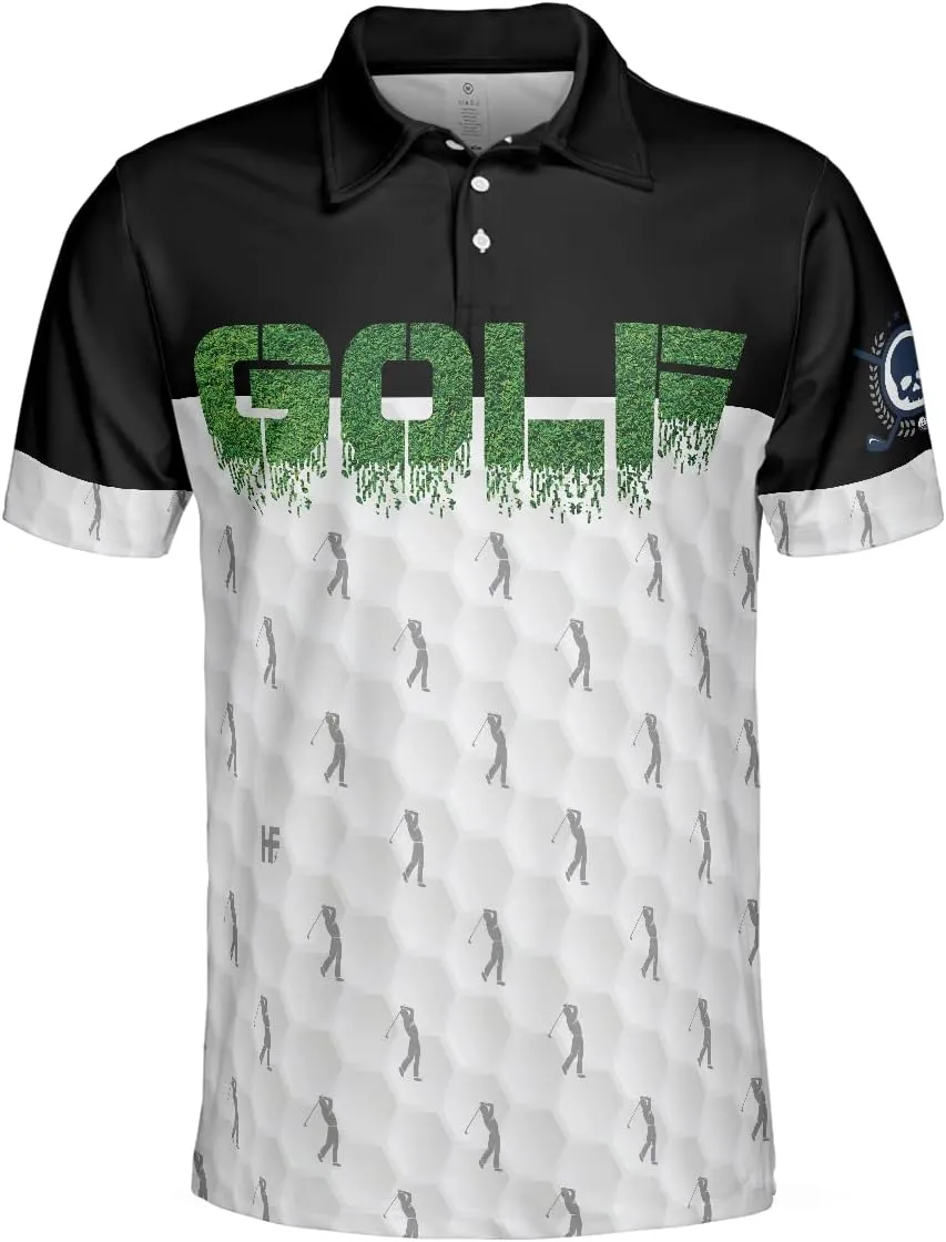HYPERFAVOR Golf Shirts for Men- Quick-Dry Golf Polo Shirts- Smart Mens Golf Shirt Short Sleeve for Men