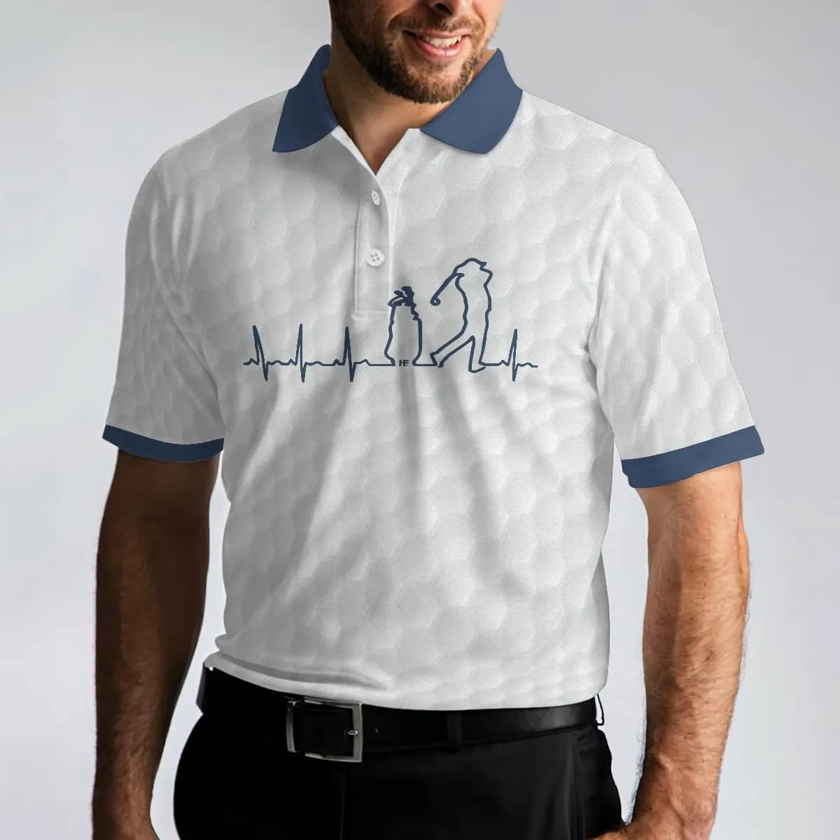 HYPERFAVOR Golf Shirts for Men- Quick-Dry Golf Polo Shirts- Smart Mens Golf Shirt Short Sleeve for Men