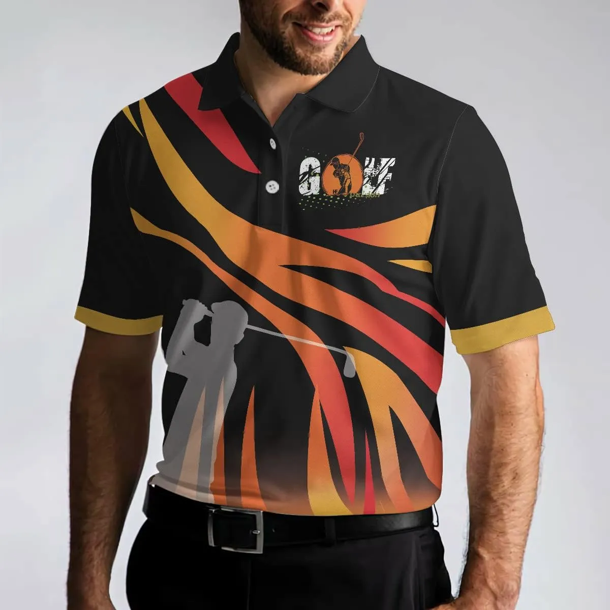 HYPERFAVOR Golf Shirts for Men- Quick-Dry Golf Polo Shirts- Smart Mens Golf Shirt Short Sleeve for Men