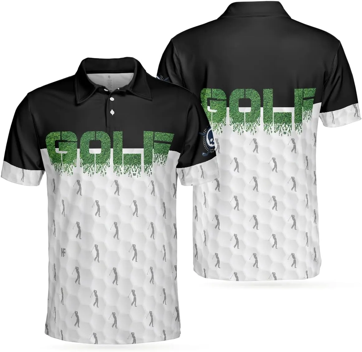 HYPERFAVOR Golf Shirts for Men- Quick-Dry Golf Polo Shirts- Smart Mens Golf Shirt Short Sleeve for Men