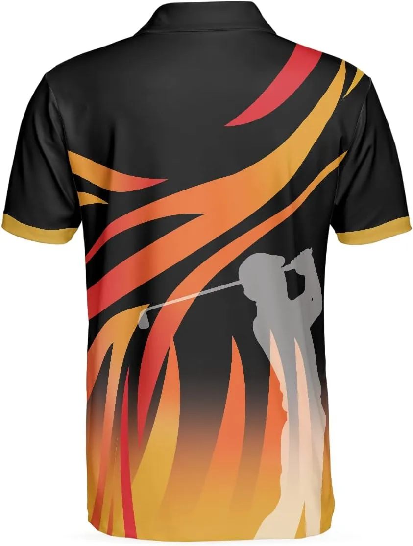 HYPERFAVOR Golf Shirts for Men- Quick-Dry Golf Polo Shirts- Smart Mens Golf Shirt Short Sleeve for Men