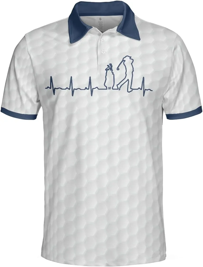 HYPERFAVOR Golf Shirts for Men- Quick-Dry Golf Polo Shirts- Smart Mens Golf Shirt Short Sleeve for Men