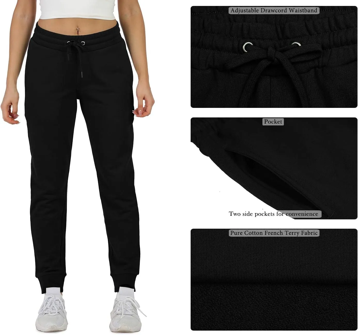icyzone Women's Athletic Sweatpants Joggers with Pockets