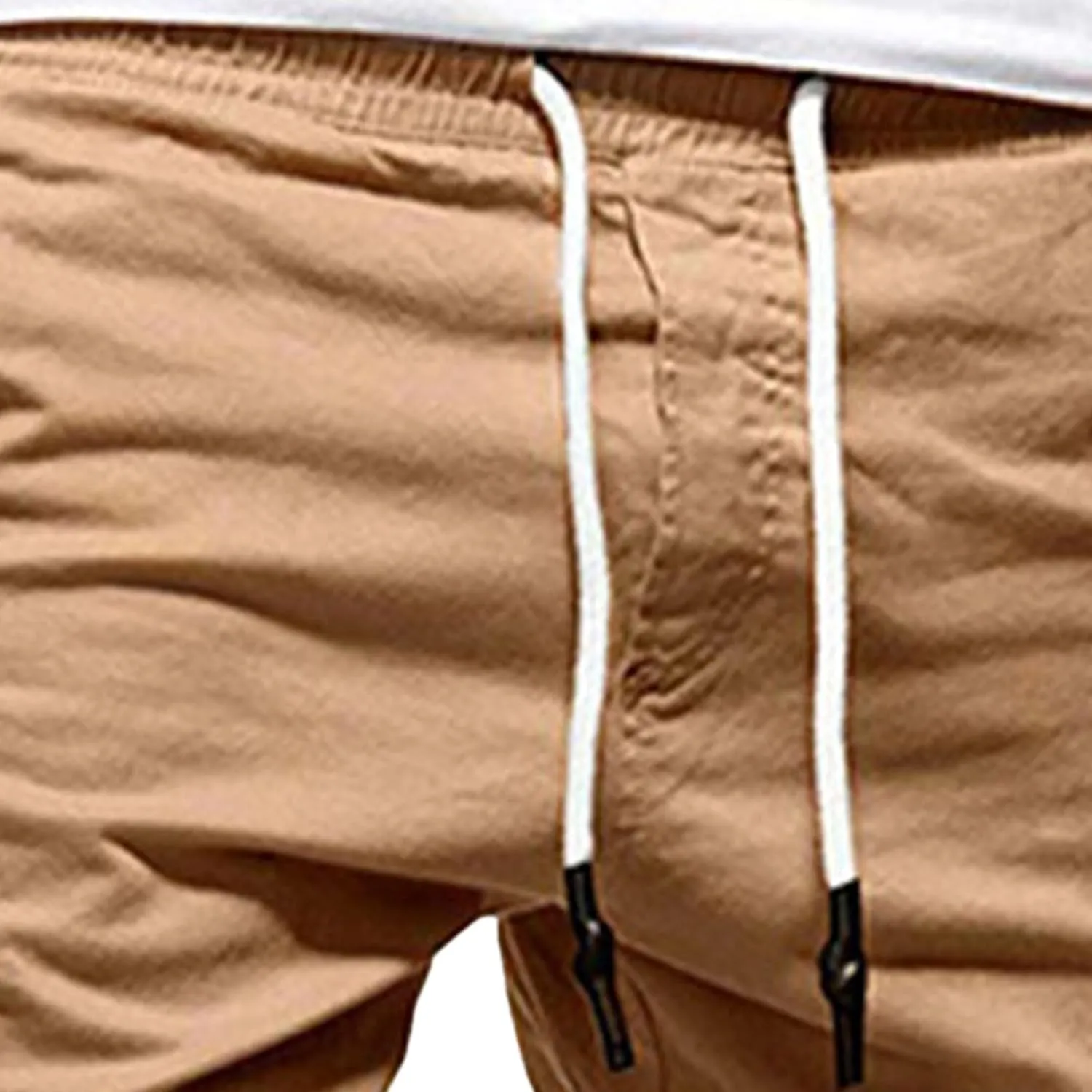 JEShifangjiusu Mens Fashion Cargo Pants Relaxed Fit Drawstring Joggers Sweatpants Workout Casual Cotton Long Trousers