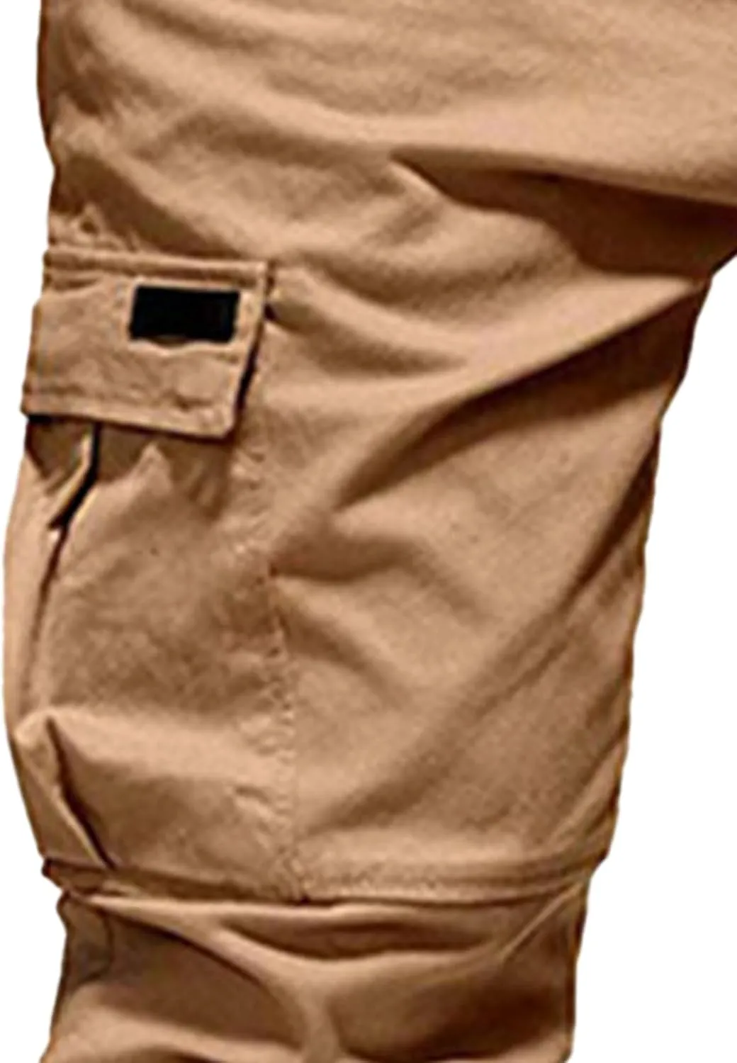 JEShifangjiusu Mens Fashion Cargo Pants Relaxed Fit Drawstring Joggers Sweatpants Workout Casual Cotton Long Trousers