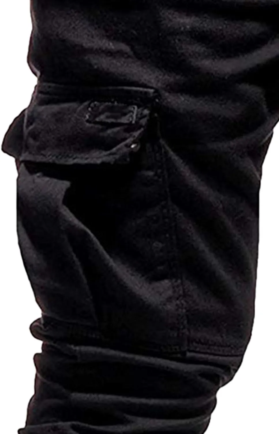 JEShifangjiusu Mens Fashion Cargo Pants Relaxed Fit Drawstring Joggers Sweatpants Workout Casual Cotton Long Trousers