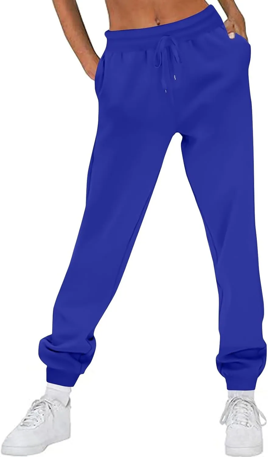Joggers for Women High Waisted Drawstring Baggy Sweatpants Casual Fleece Joggers with Pockets Athletic Pant