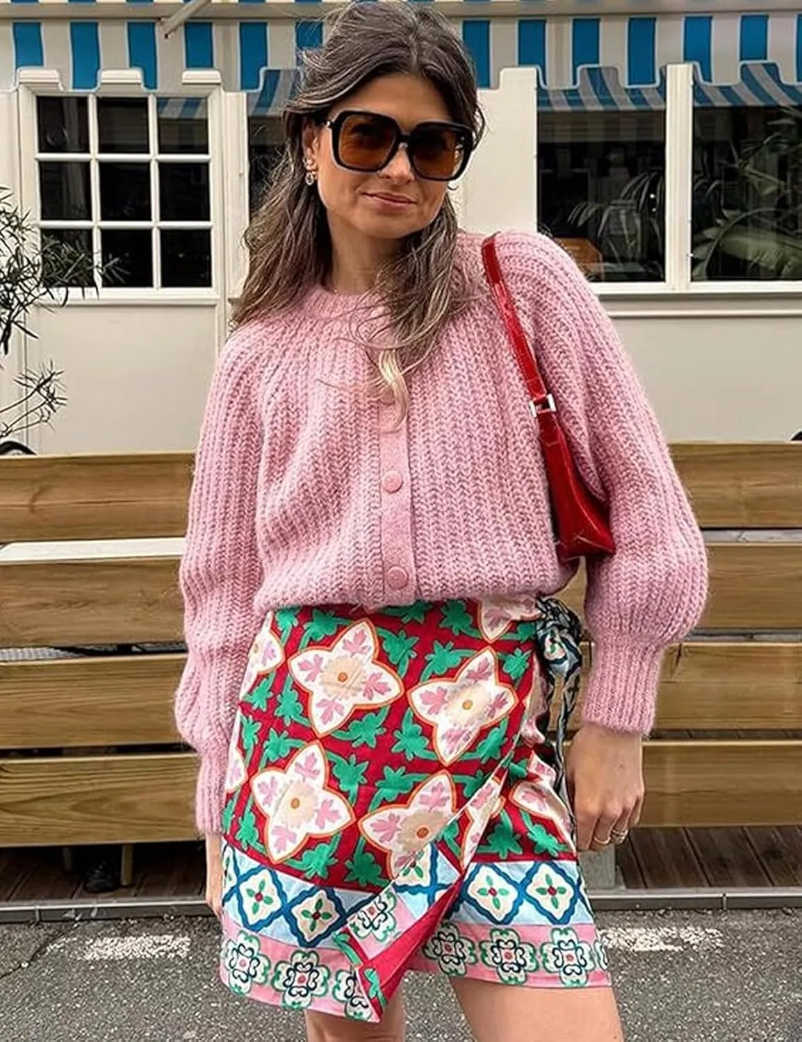 Knitted Chunky Cardigan Sweaters for Women Button Down Cardigans Open Front Sweater Tops Y2k Outwear Coats