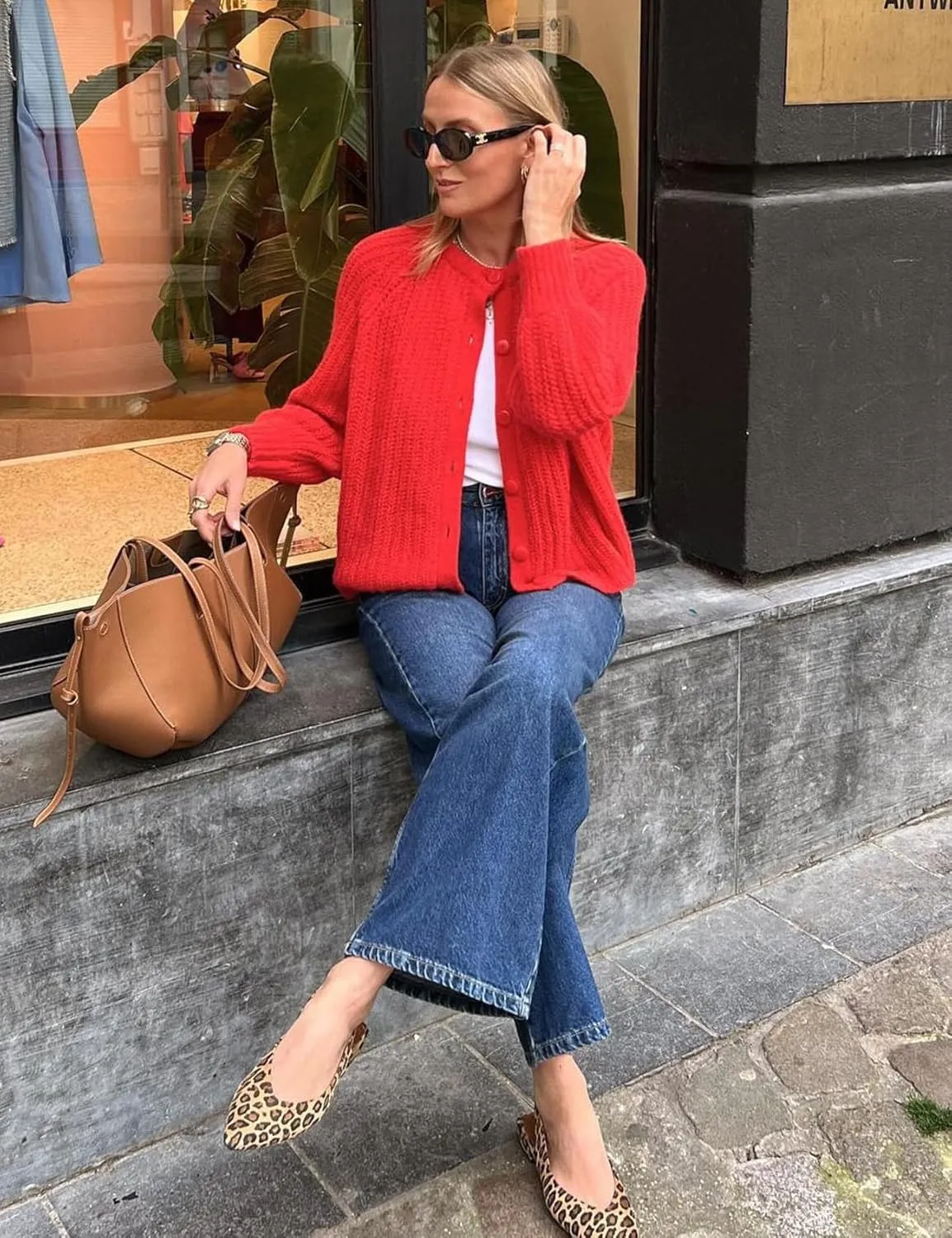 Knitted Chunky Cardigan Sweaters for Women Button Down Cardigans Open Front Sweater Tops Y2k Outwear Coats
