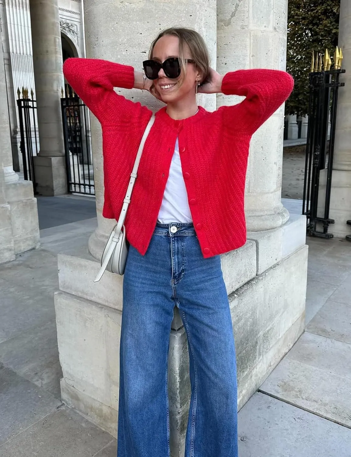 Knitted Chunky Cardigan Sweaters for Women Button Down Cardigans Open Front Sweater Tops Y2k Outwear Coats