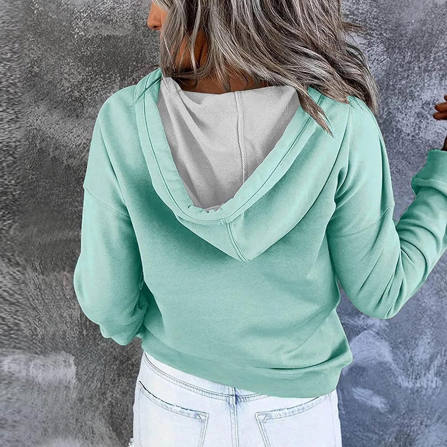 LCMTWX Women's Hoodies Zipper Top Sweatshirts Long Sleeve Casual Fashion Warm Shirts Pullover Sweatshirt for Women Hoodie