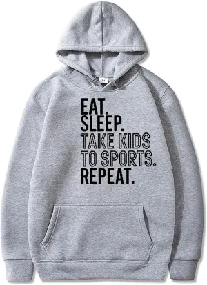 Letter Graphic Print Hoodies for Women Fall Long Sleeve Sweatshirts Drawstring Pullover Tops with Pocket, Large