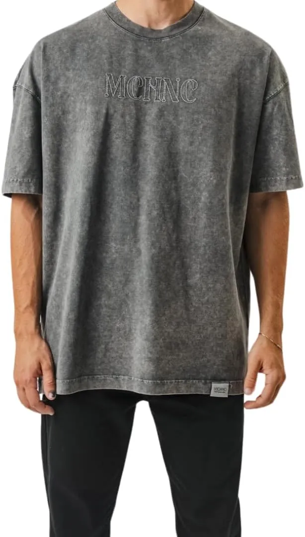 MECHANIC Men's Cotton T-Shirts Oversized Unisex Short Sleeves Casual Loose