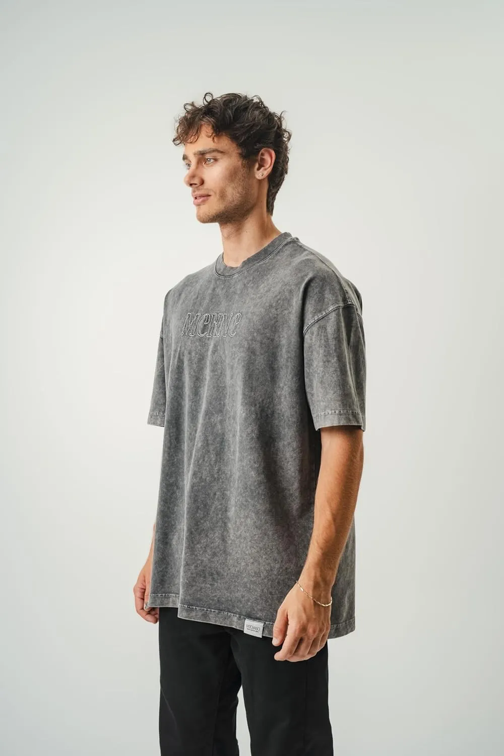 MECHANIC Men's Cotton T-Shirts Oversized Unisex Short Sleeves Casual Loose