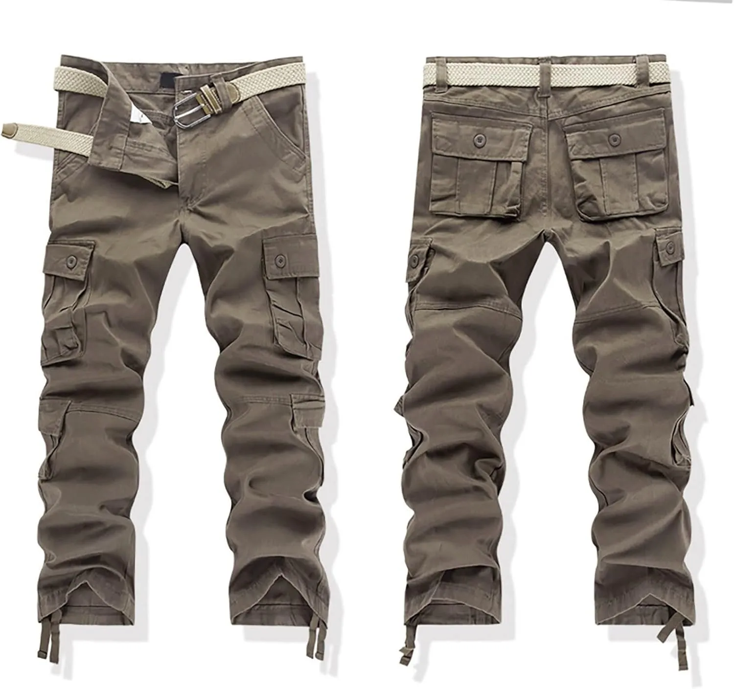 Men Cargo Pants Baggy Outdoor Waterproof Hiking Work Pants Stretch Multi Pockets Lightweight Classic Tactical Pants