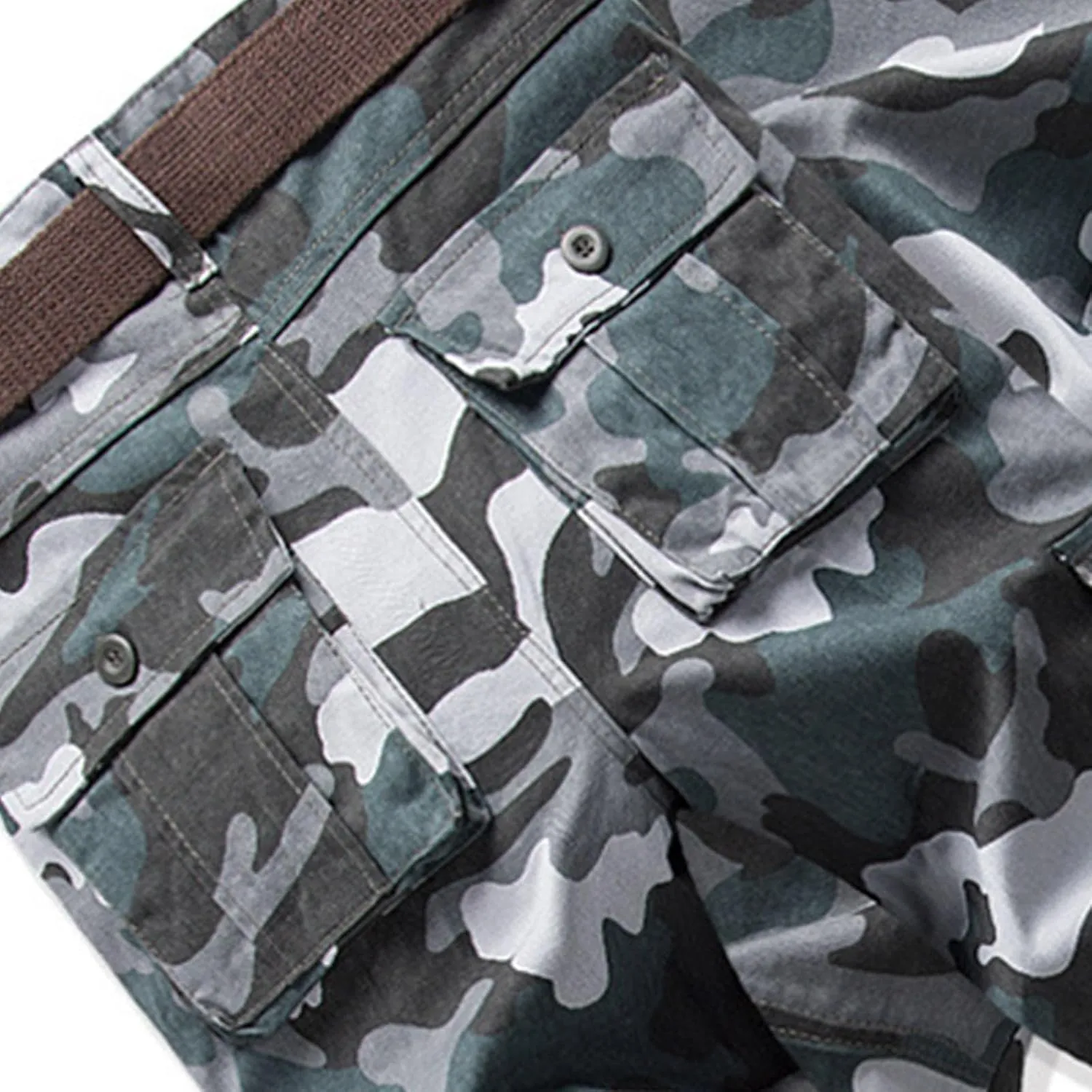 Men Cargo Pants Baggy Outdoor Waterproof Hiking Work Pants Stretch Multi Pockets Lightweight Classic Tactical Pants