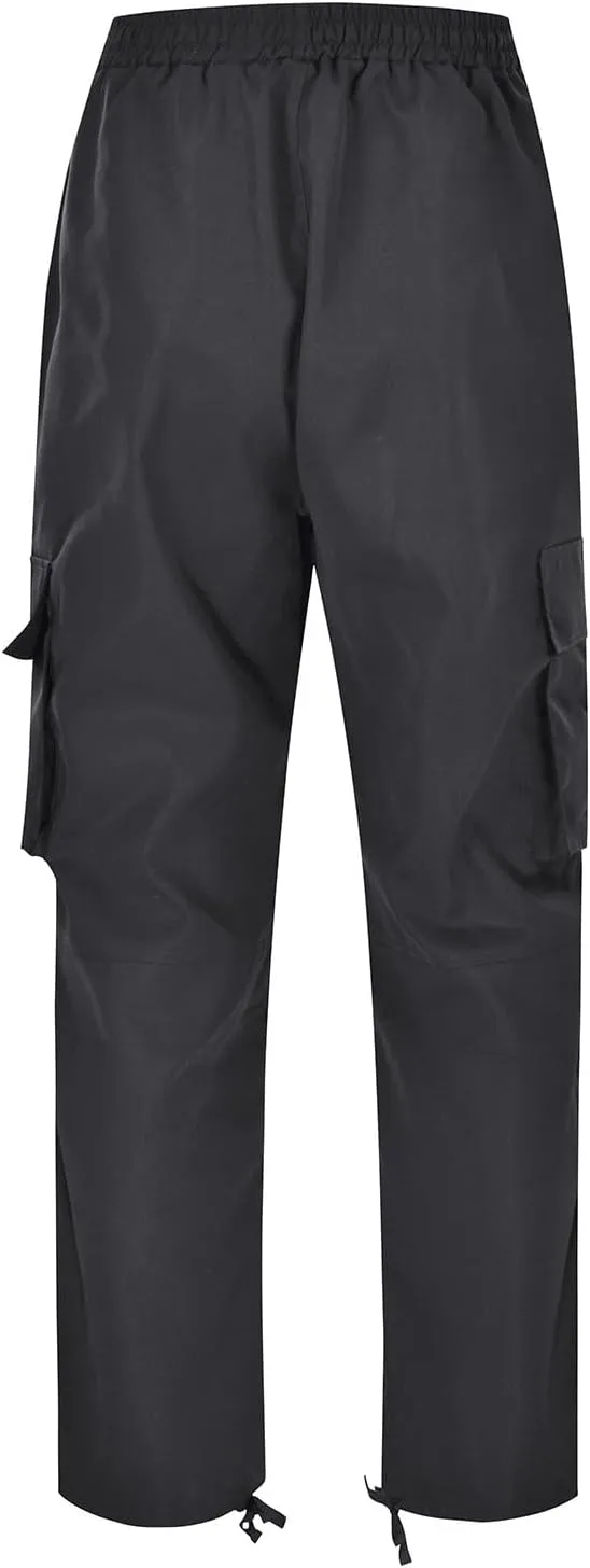 Mens Cargo Pants Casual Relaxed Fit Joggers Athletic Pants Cotton Loose Workout Straight Sweatpants Lightweight