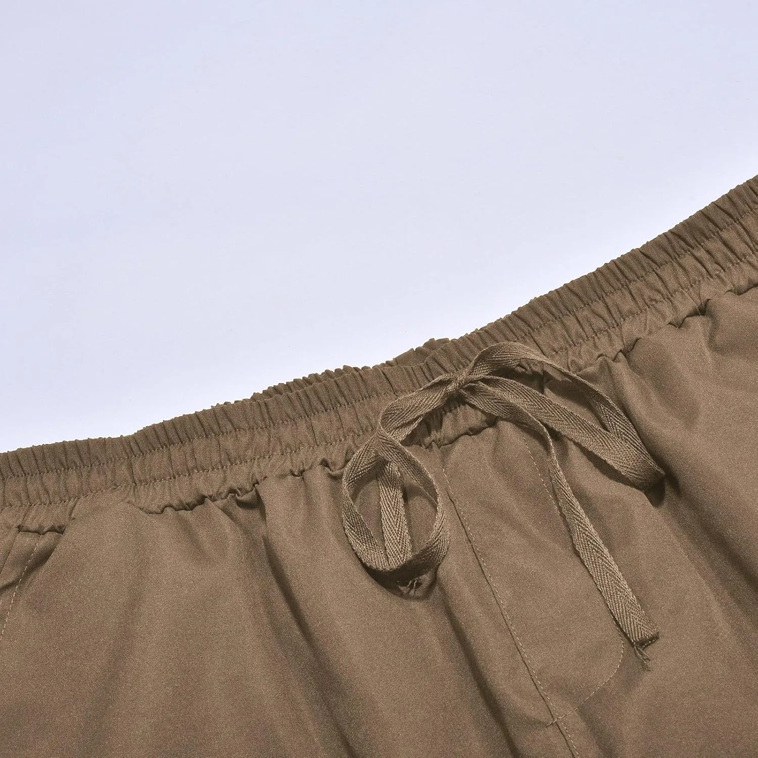 Mens Cargo Pants Casual Relaxed Fit Joggers Athletic Pants Cotton Loose Workout Straight Sweatpants Lightweight