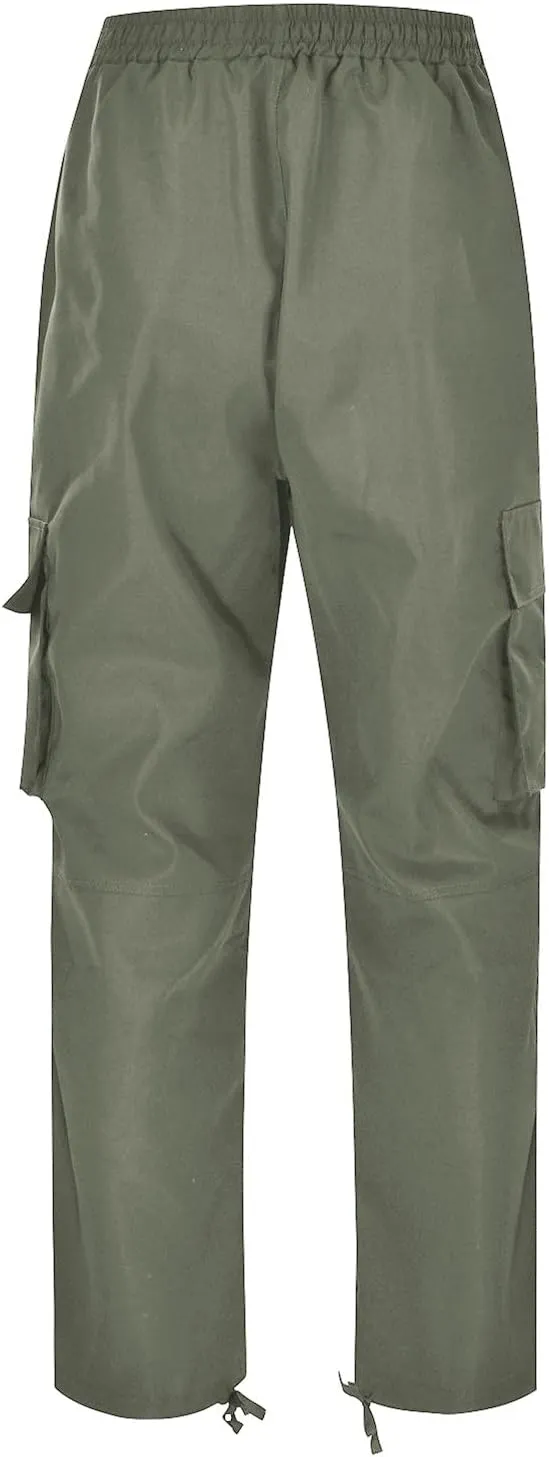 Mens Cargo Pants Casual Relaxed Fit Joggers Athletic Pants Cotton Loose Workout Straight Sweatpants Lightweight