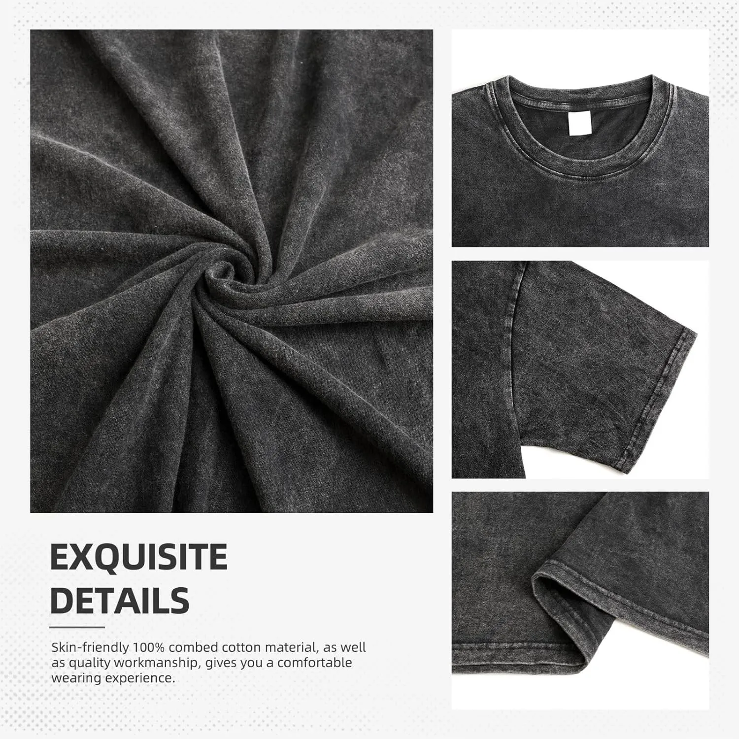 Men's Cotton T-Shirts UFO at Night Short Sleeve Vintage T Shirts Casual Loose Fit Retro Tees Tops