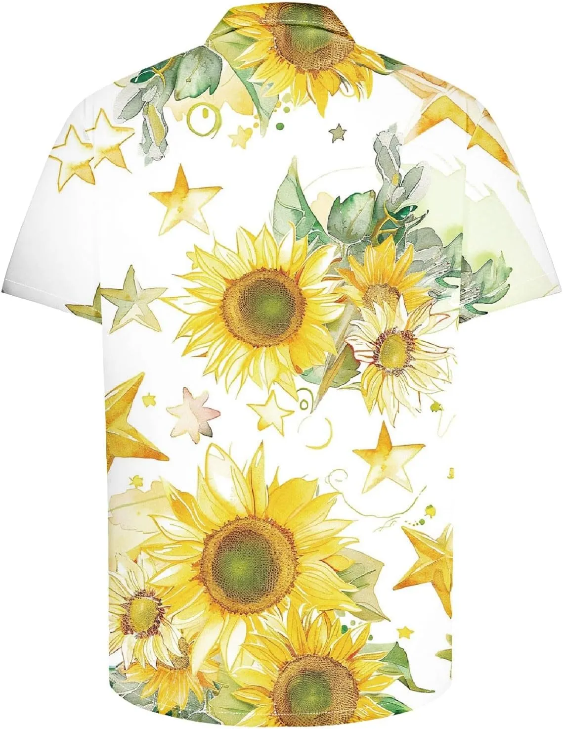 Mens Funny Floral Hawaiian Shirt Loose Fit Beach Vacation Surfing Tropical Summer Casual Outfit