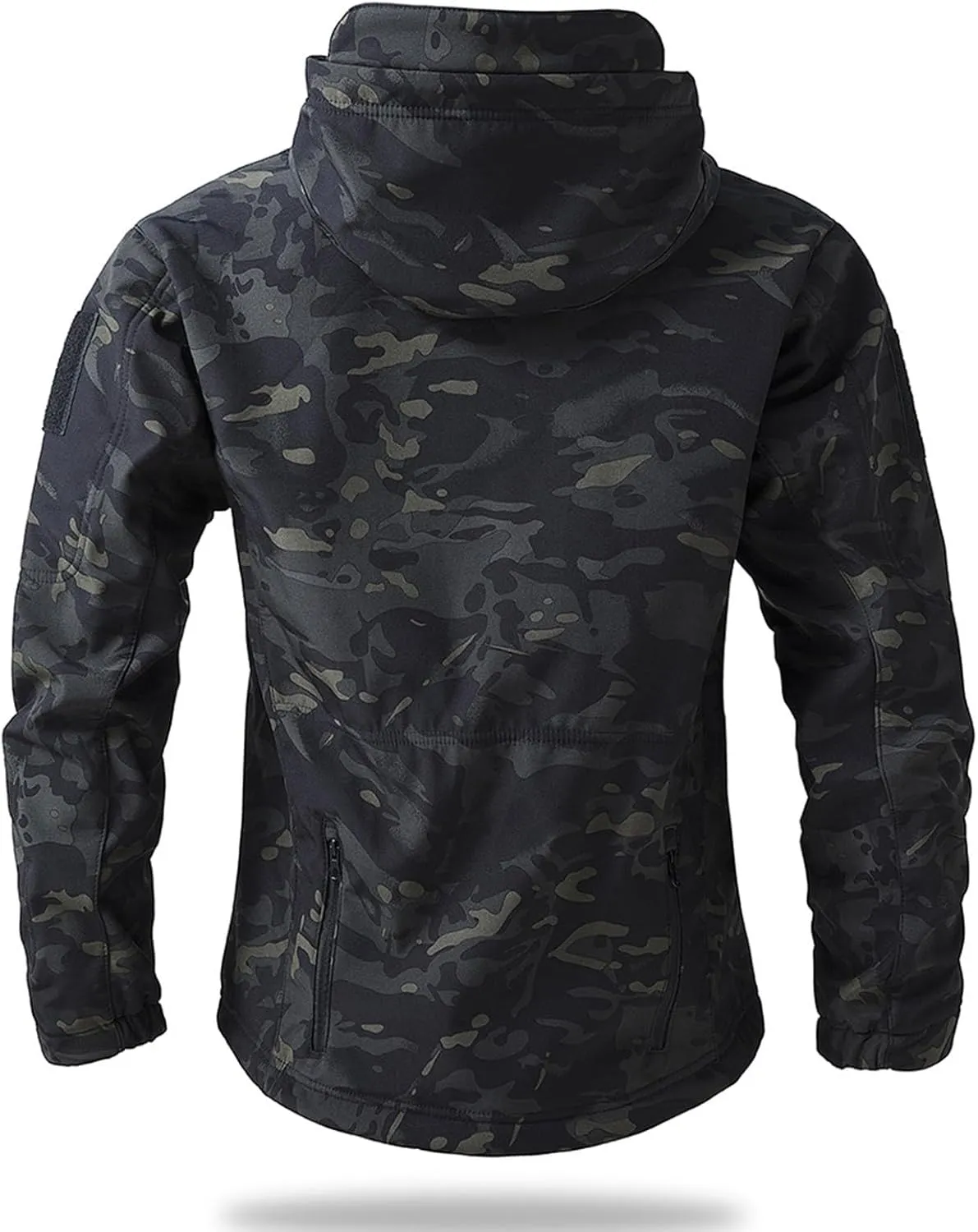Men's Military Tactical Jackets Camo Hooded Softshell Jacket Outdoor Hunting Hiking Coat Winter Waterproof Windbreaker