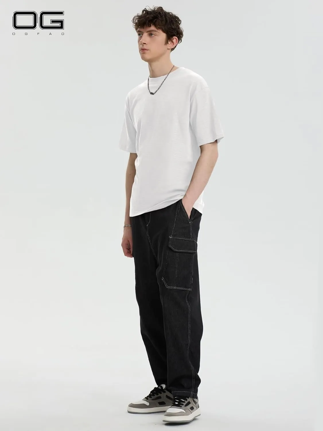 Mens Oversized T-Shirts Unisex Loose Crewneck Tshirt Streetwear Heavyweight Short Sleeve Tee Shirt