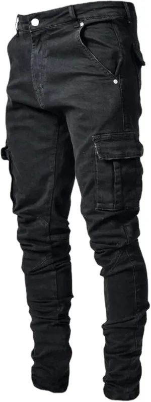 Men's Relaxed Fit Jeans Slim Fit Casual Tapered Jeans Straight Leg Tapered Leg Jeans Stretch Denim Pants