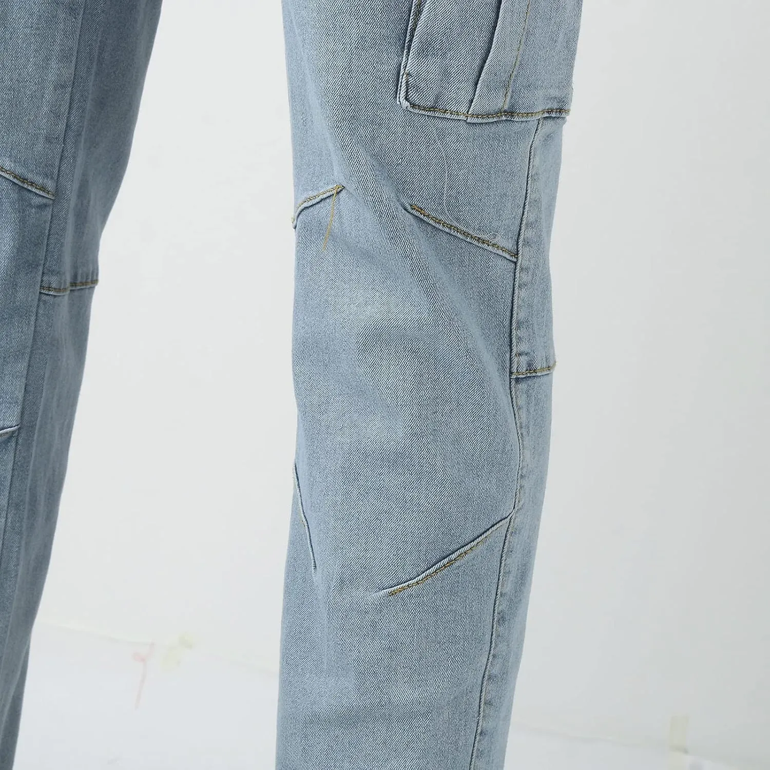 Men's Relaxed Fit Jeans Slim Fit Casual Tapered Jeans Straight Leg Tapered Leg Jeans Stretch Denim Pants