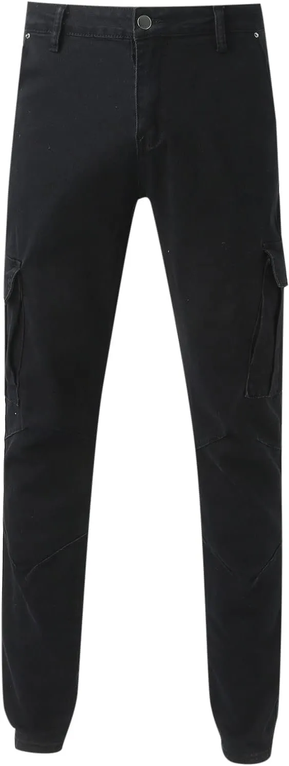 Men's Relaxed Fit Jeans Slim Fit Casual Tapered Jeans Straight Leg Tapered Leg Jeans Stretch Denim Pants