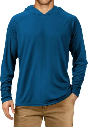 Men's Sun Protection Shirts UV UPF 50  Long Sleeve Summer Silm Fit Hoodies Outdoor Outfits Fishing Swimming Running