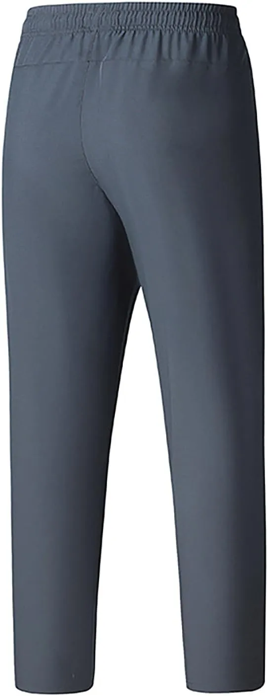 Men's Sweatpants Athletic Lightweight Joggers Drawstring Elastic Waistband Pants Gym Straight Fit Lounge Wear
