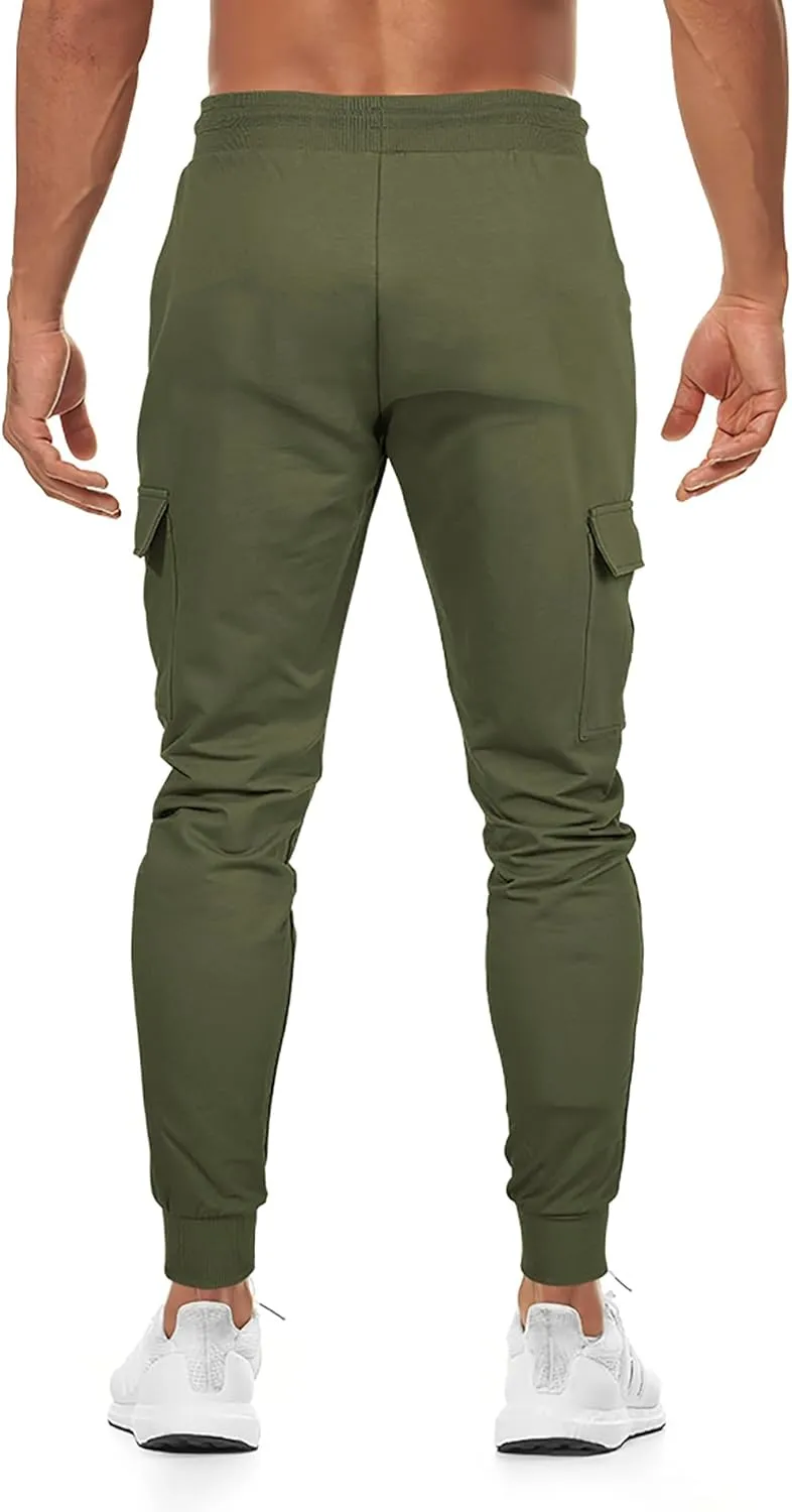 Men's Sweatpants Cargo Joggers Pants Athletic Traning Track Pants Joggers with Pockets