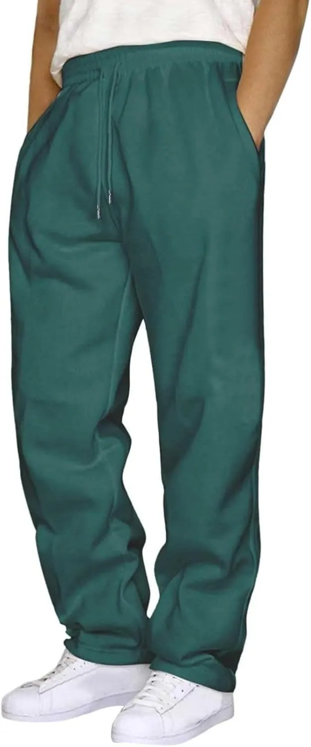 Men's Sweatpants Drawstring Joggers with Pockets Casual Lounge Trousers Yoga Pants Athletic Sweatpants for Men