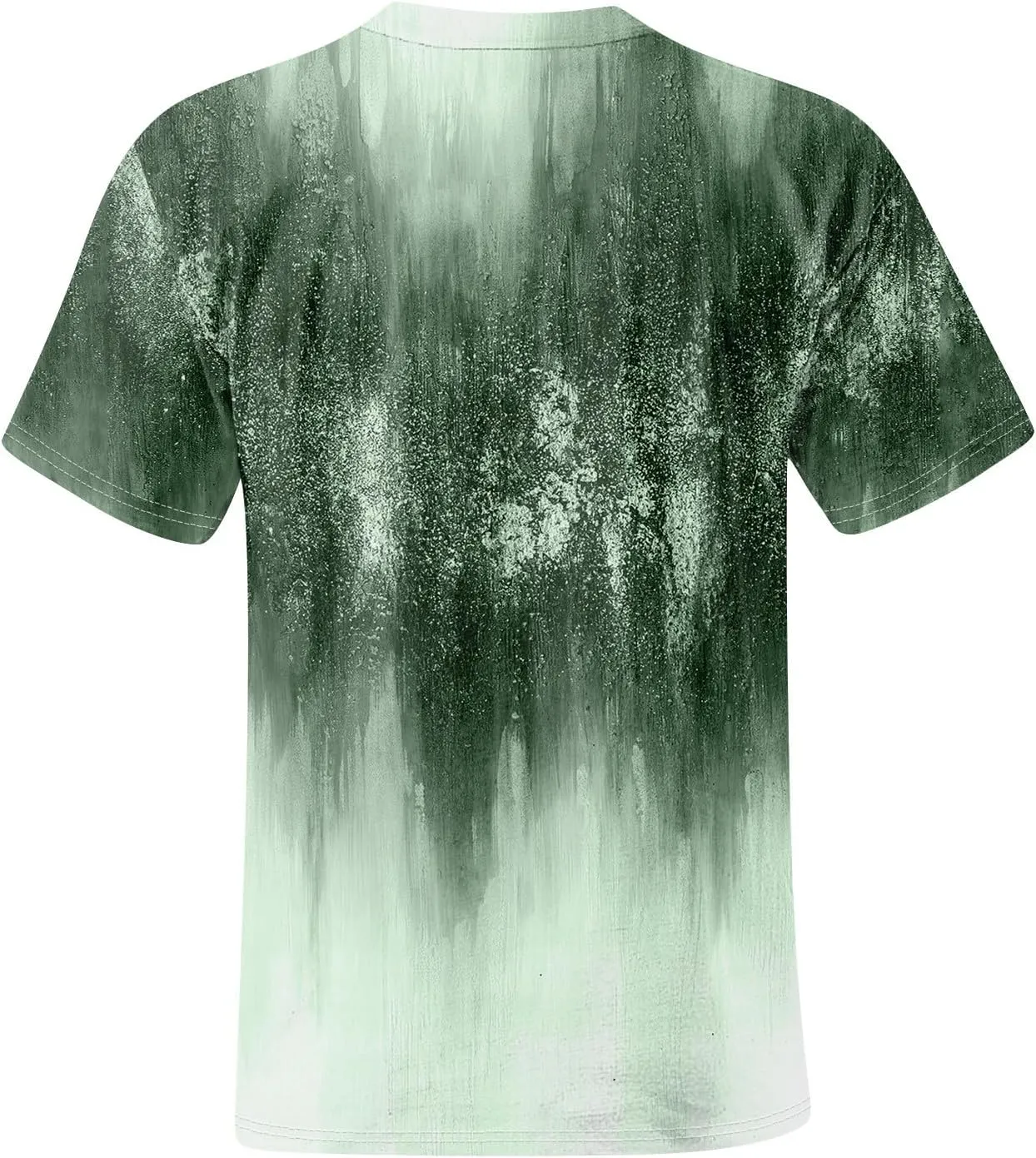 Men's Tie Dye T-Shirt Oversized Gradient Color Short Sleeve T-Shirt Summer Casual Crew Neck Loose Fit Tee Shirts