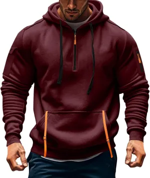Mens Zip Up Hoodies With Pocket Casual Fashion Long Sleeve Graphic Oversized Pullover Sweatshirts