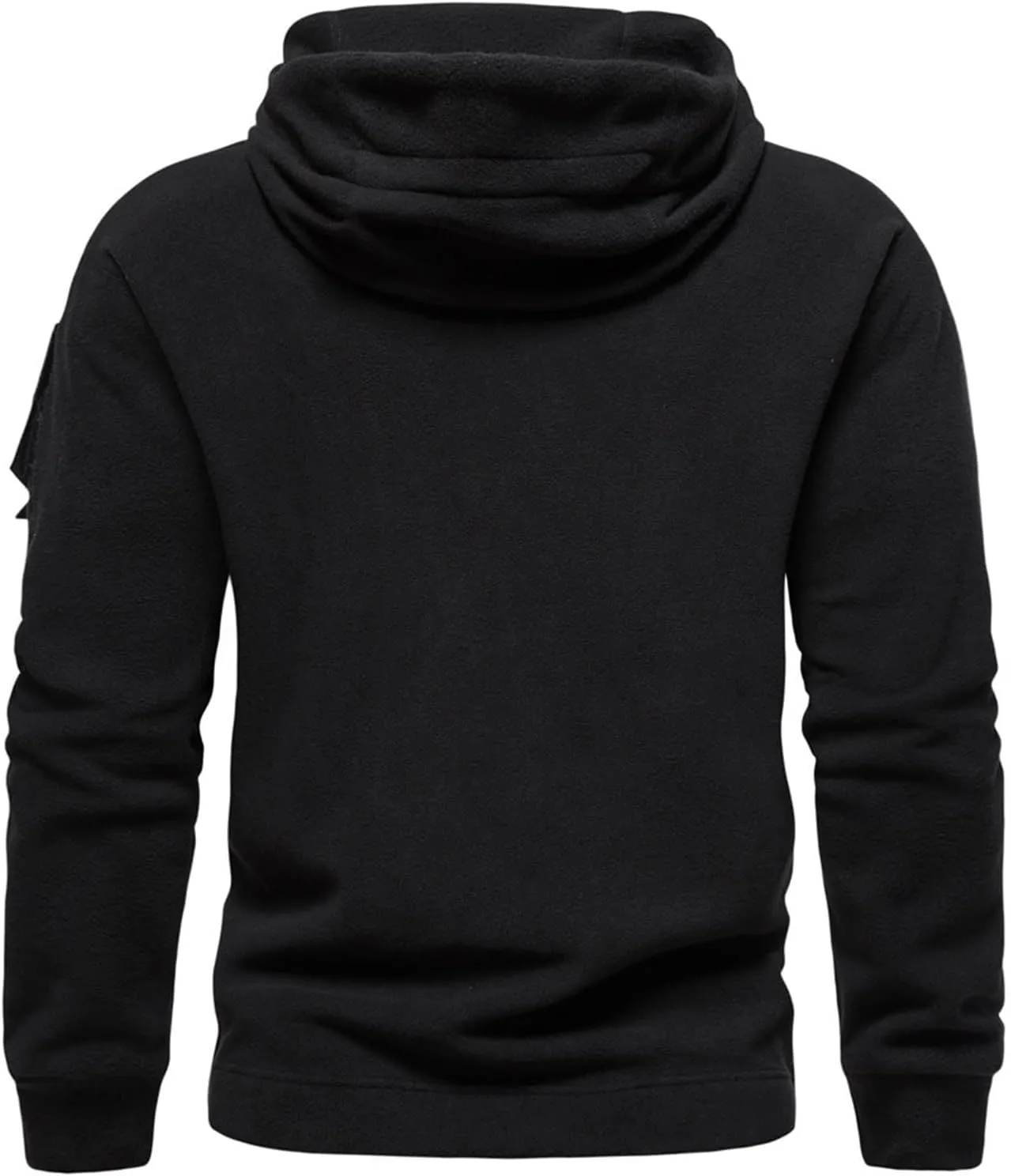 Military Hoodies for Men Tactical Adventure Hood Sweatshirt Winter Thermal Hiking Outerwear Hipster Cargo Pullover Top