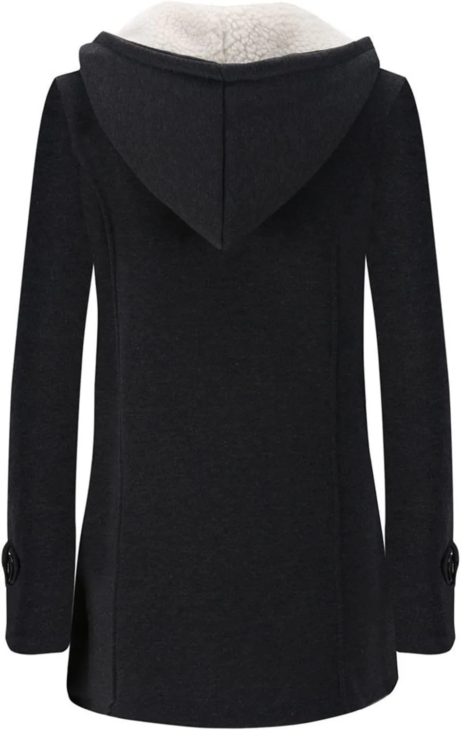 OIOLOYJM Black Trench Coat for Women 2023 Rain Jacket Winter Hooded Oversized Elegant Windbreaker Fall Long Coats for Women