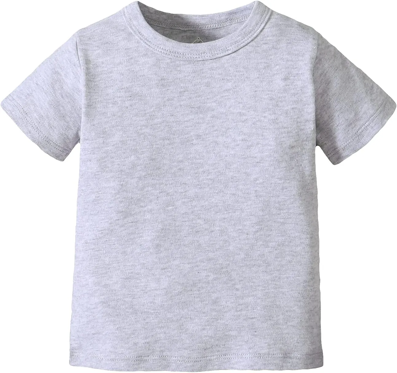 OPAWO Unisex Infant Baby Crew Neck T-Shirt 4 Pack Toddler Short Sleeve Solid Color Tees Shirts for Boys Girls 6 Months-5T