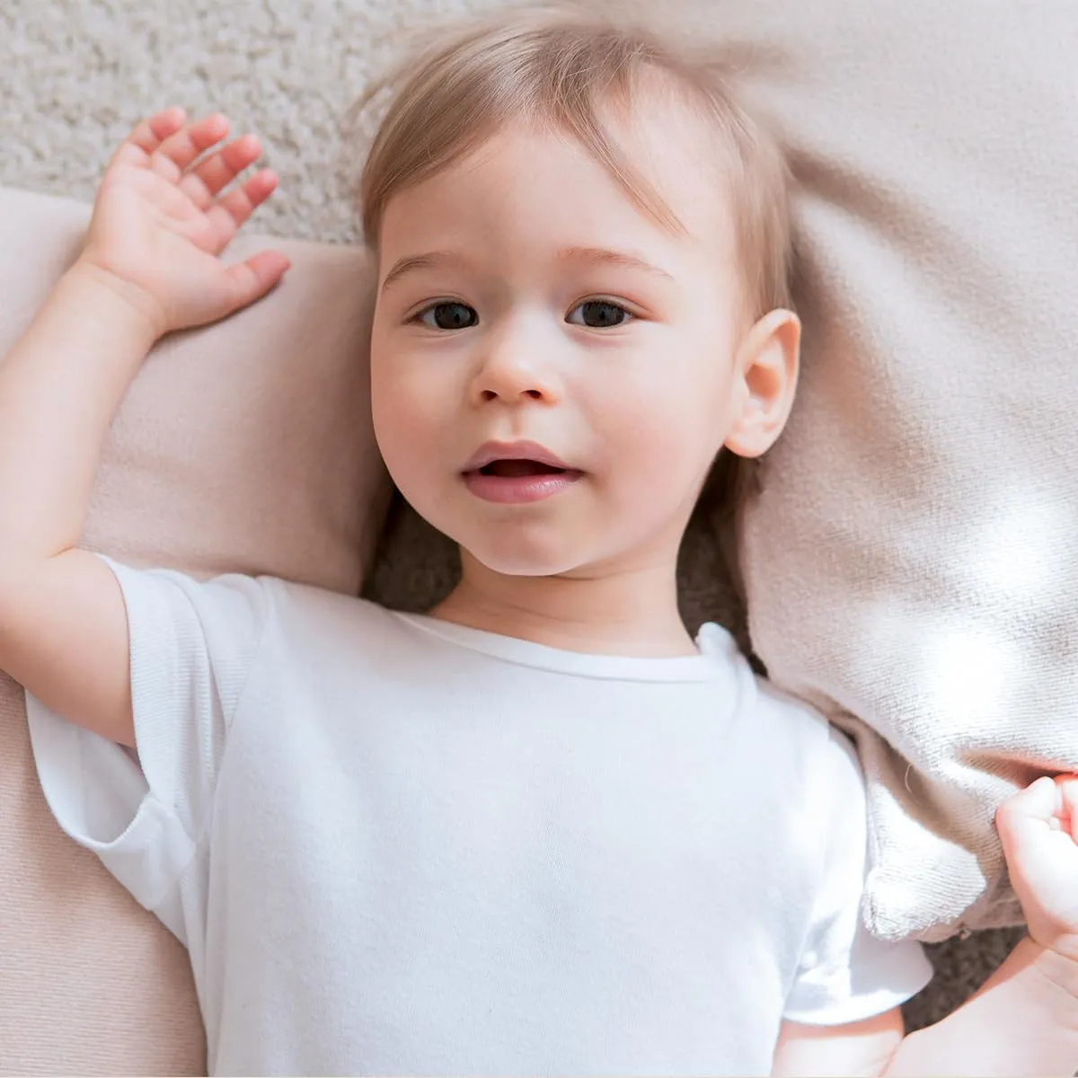 OPAWO Unisex Infant Baby Crew Neck T-Shirt 4 Pack Toddler Short Sleeve Solid Color Tees Shirts for Boys Girls 6 Months-5T
