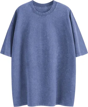 Oversized T Shirts for Women Vintage Acid Wash Basic Tees Loose Fit Baggy Shirts Workout Cotton Tshirt Tops