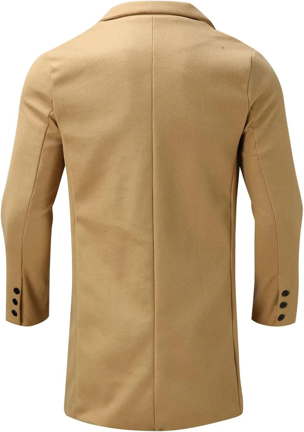 para Autumn and Winter Fashion Casual Solid Color Zippered Jacket Top Thick Coat Heavyweight T Shirts for Men Henley