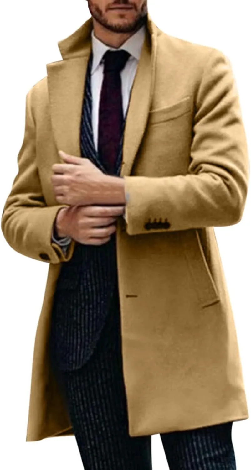 para Autumn and Winter Fashion Casual Solid Color Zippered Jacket Top Thick Coat Heavyweight T Shirts for Men Henley