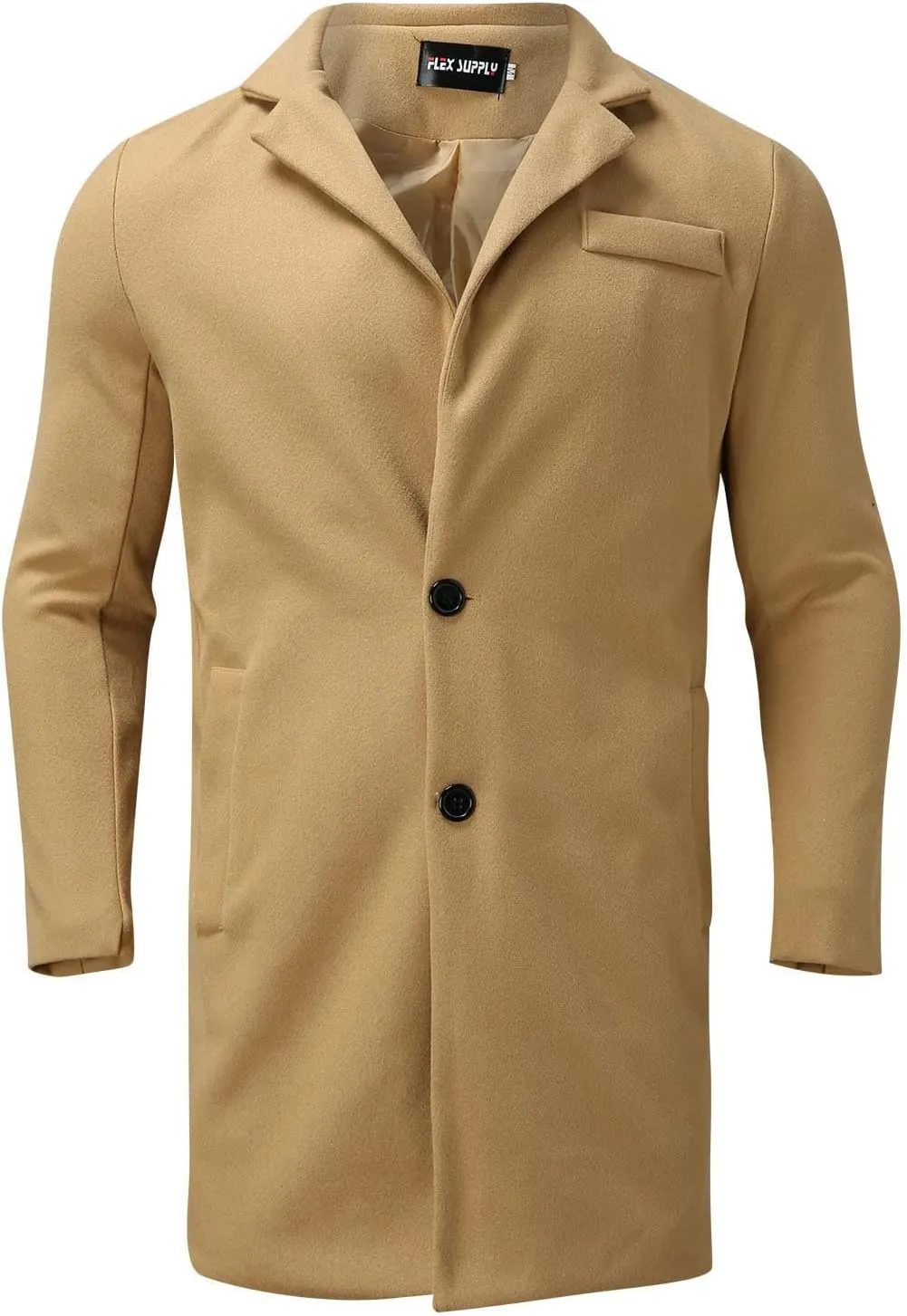 para Autumn and Winter Fashion Casual Solid Color Zippered Jacket Top Thick Coat Heavyweight T Shirts for Men Henley