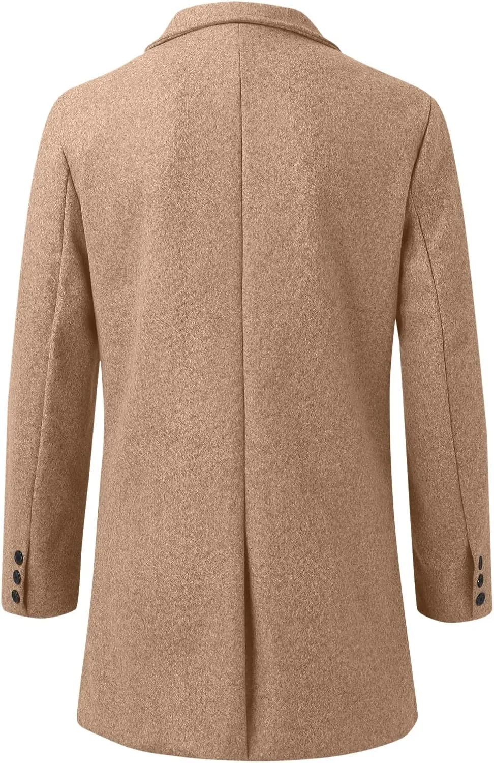 para Autumn and Winter Fashion Casual Solid Color Zippered Jacket Top Thick Coat Heavyweight T Shirts for Men Henley