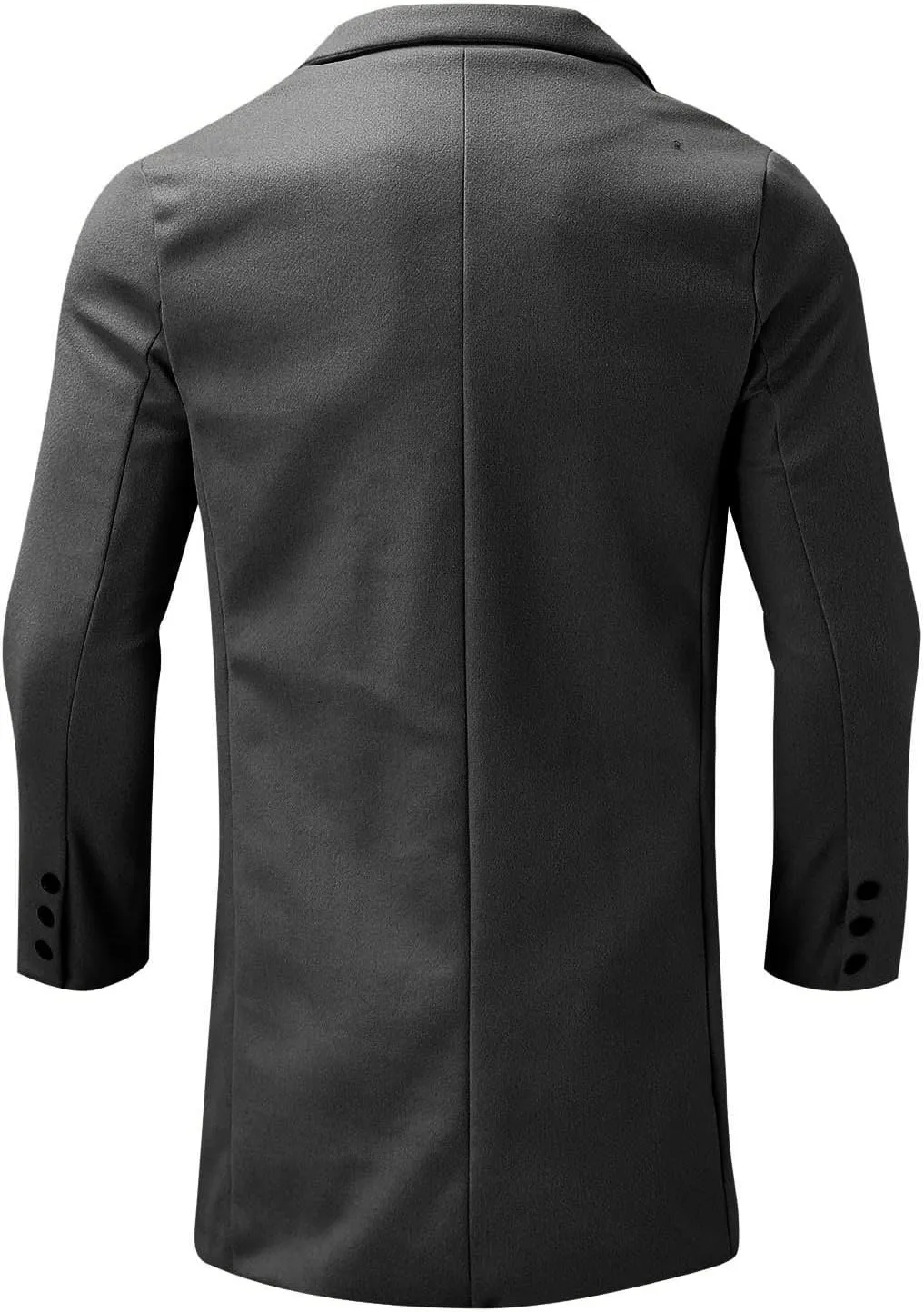 para Autumn and Winter Fashion Casual Solid Color Zippered Jacket Top Thick Coat Heavyweight T Shirts for Men Henley