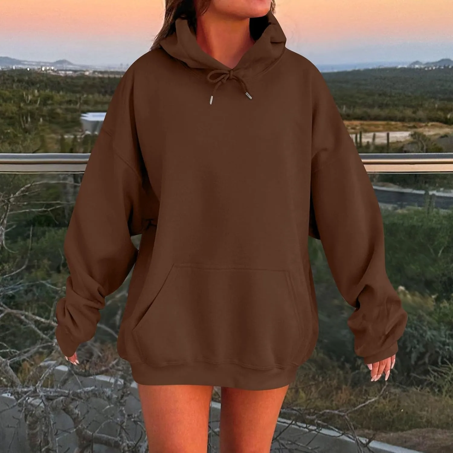 Plus Size Hoodies for Women Oversized Comfy Fleece Sweatshirts Casual Hooded Pullover Sweaters Long Sweatshirts