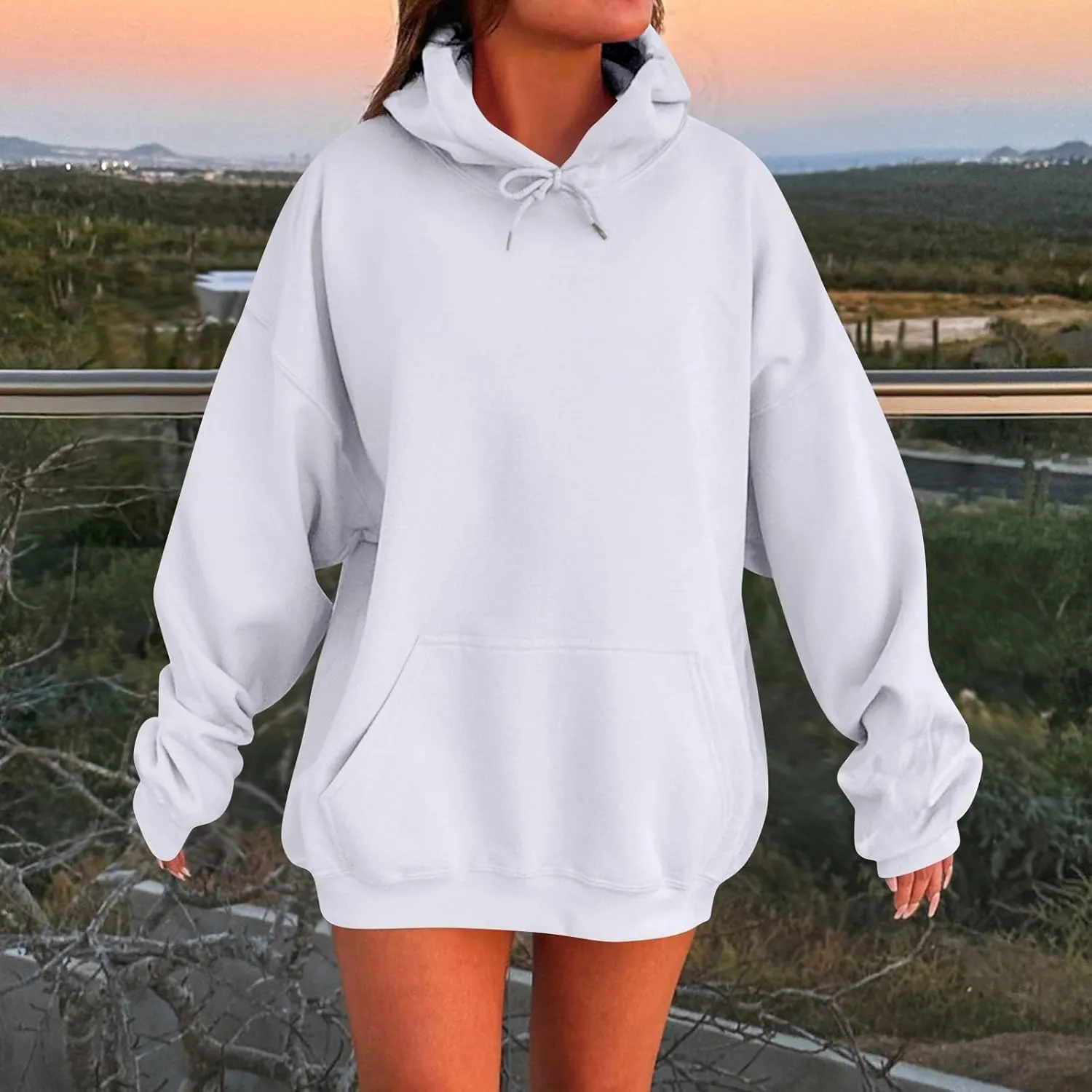 Plus Size Hoodies for Women Oversized Comfy Fleece Sweatshirts Casual Hooded Pullover Sweaters Long Sweatshirts